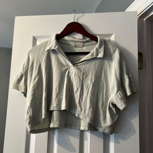 Mint collared casual t-shirt (size M)